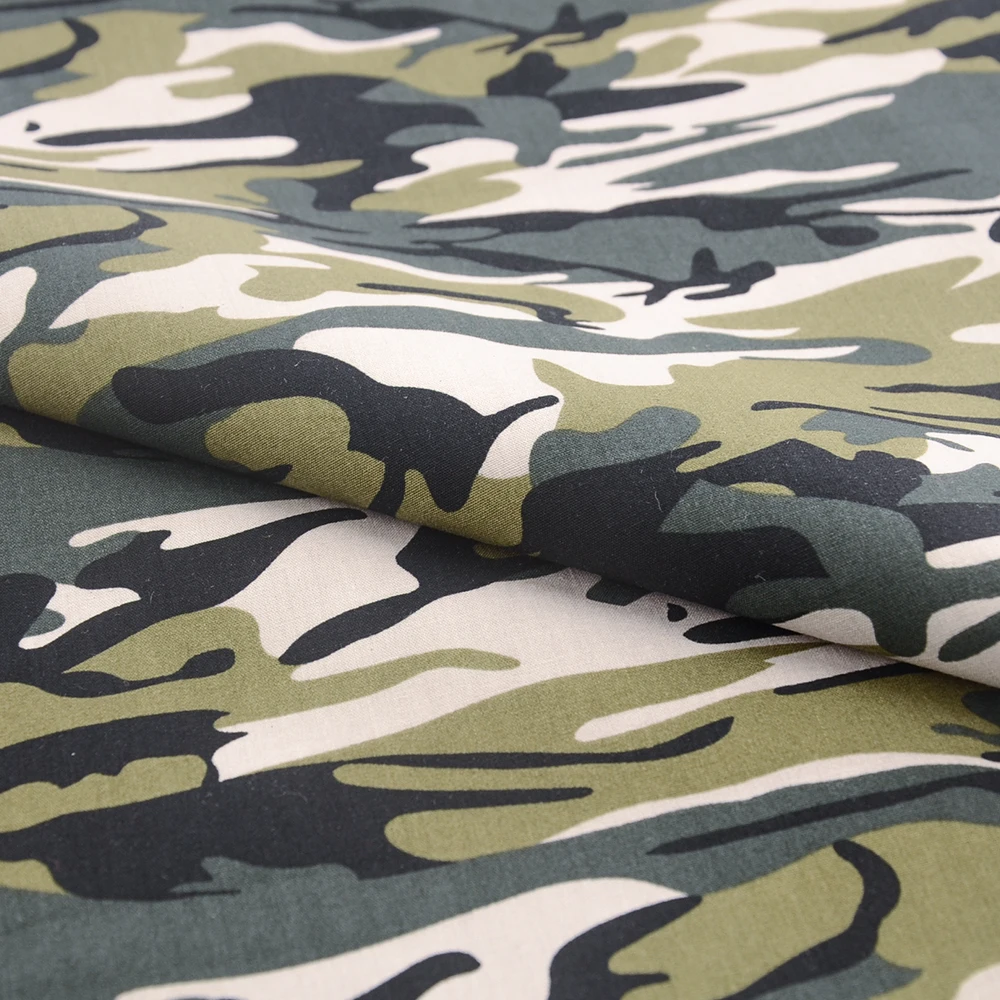 Teramila 50*145cm Camouflage Clothes Poplin Cotton Printed Fabrics For Sewing Patterns Cloth Quilt Needlework Japanese Kimono