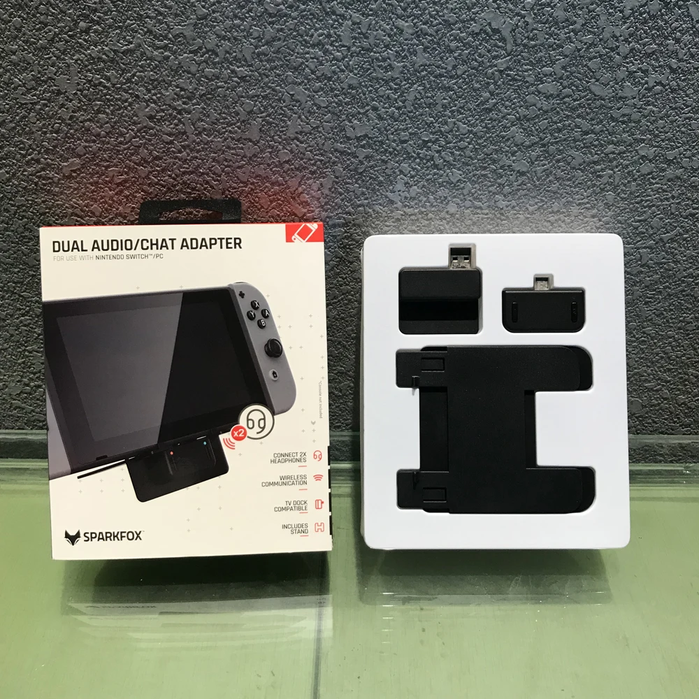 Route + Pro-Adaptador de Audio inalámbrico, transmisor DUAL con conexión tipo U, compatible con Chat de voz en el juego, baja latencia, Mini USB C