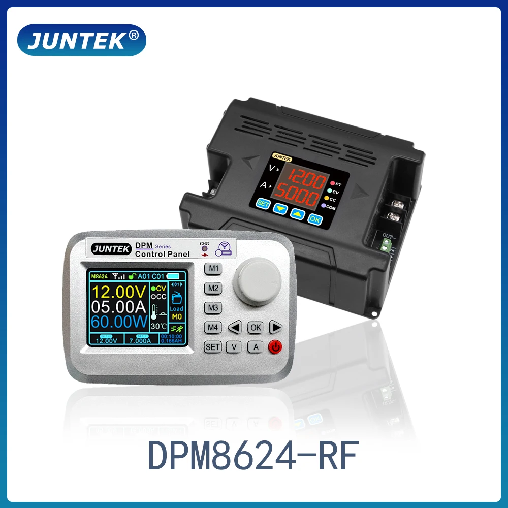 

JUNTEK DPM8624-RF 60V24A Remote Control Programmable DC DC Digital Adjustable Step Down Voltage Power Supply Buck Converter