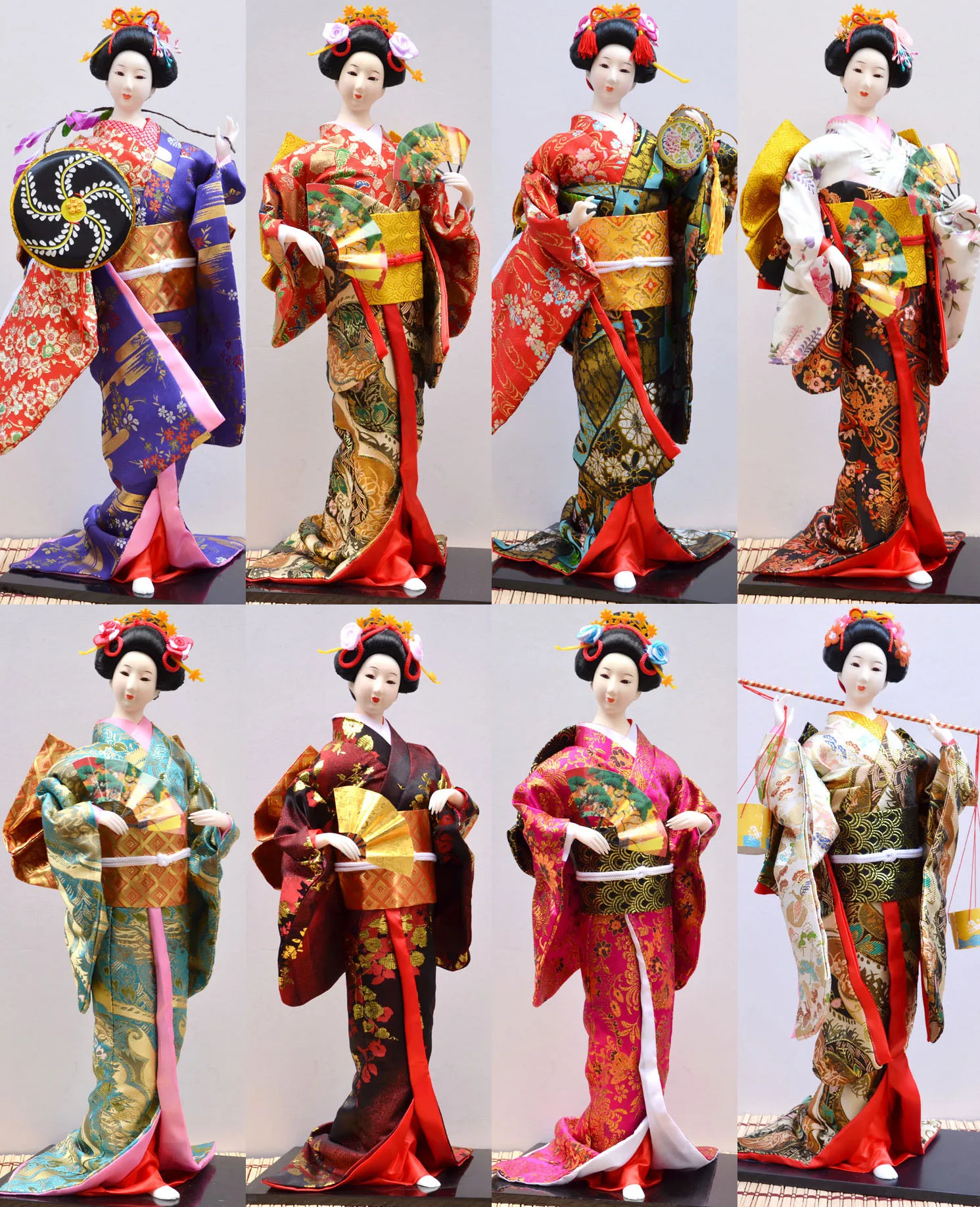 Japanese Kimono Doll 55CM Kabuki Geisha Beauty Woman Handmade Folk Craft Home Hotel Decoration Ornament