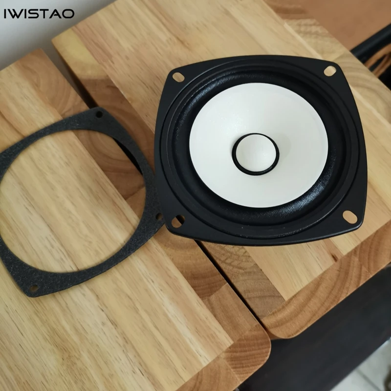 IWistao-Armário Vazio De Madeira Maciça, Amplificador De Tubo Personalizado, Classic FOSTEX SOLO103, 3/4 "Buraco, 1 Par