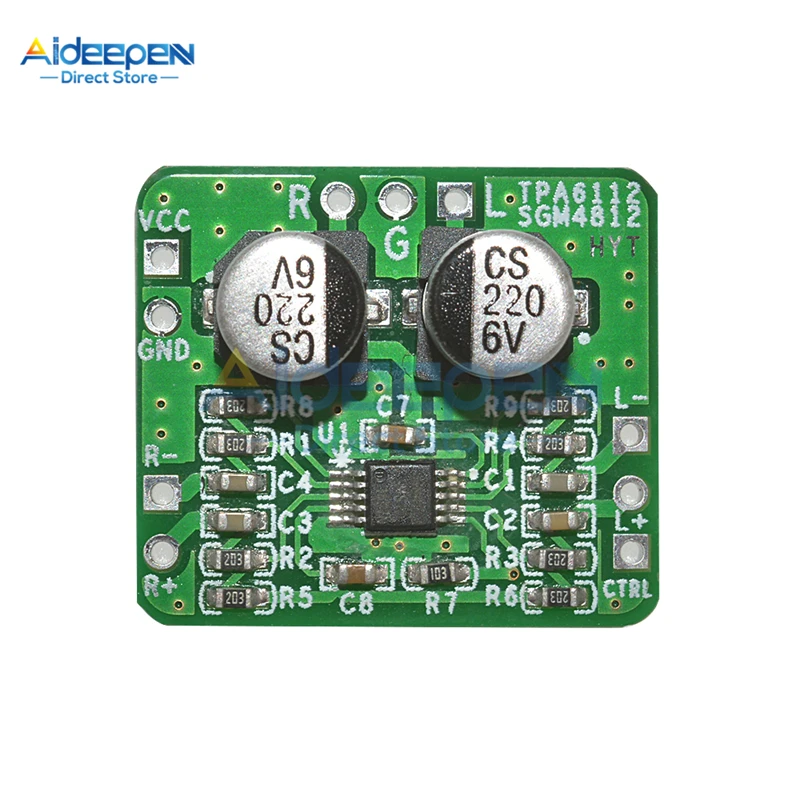 150mW Headphone Amplifier Board Audio Differential Balanced TPA6112 & SGM4812 HIFI Amp Module Speaker Module