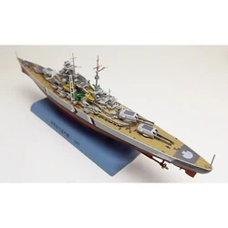 Diecast 1:1000 Scale Alloy Finished Product Battleship Bismarck Battleship Decoration Model Collection Souvenir Display