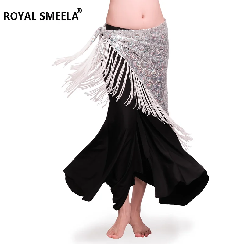 Fringe belly dance hip scarf peacock Belly dance costume for Women embroidery sequins belly dancing Hip Scarves sexy dance belt