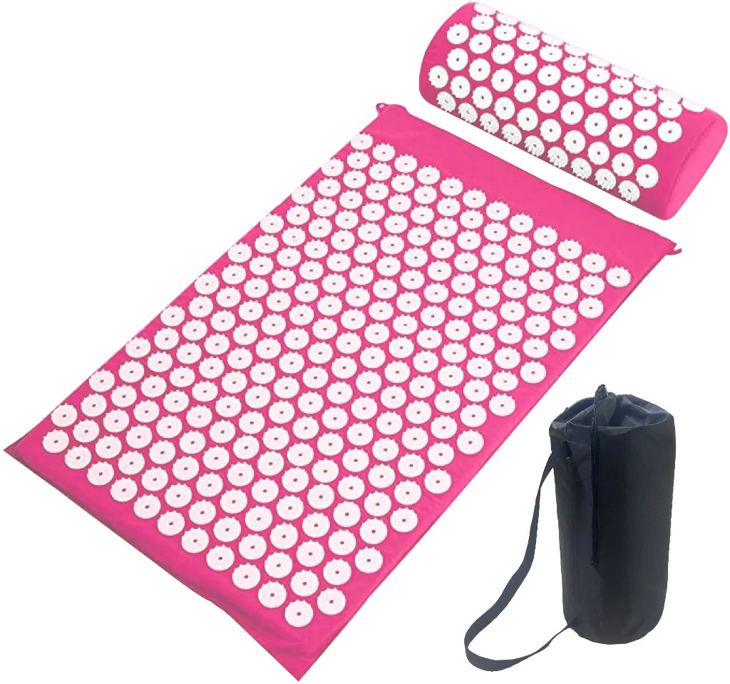 Acupressure Mat Applicator for Back Neck Needle Foot Yoga Mat with Needle Back Massager Cushion Pad