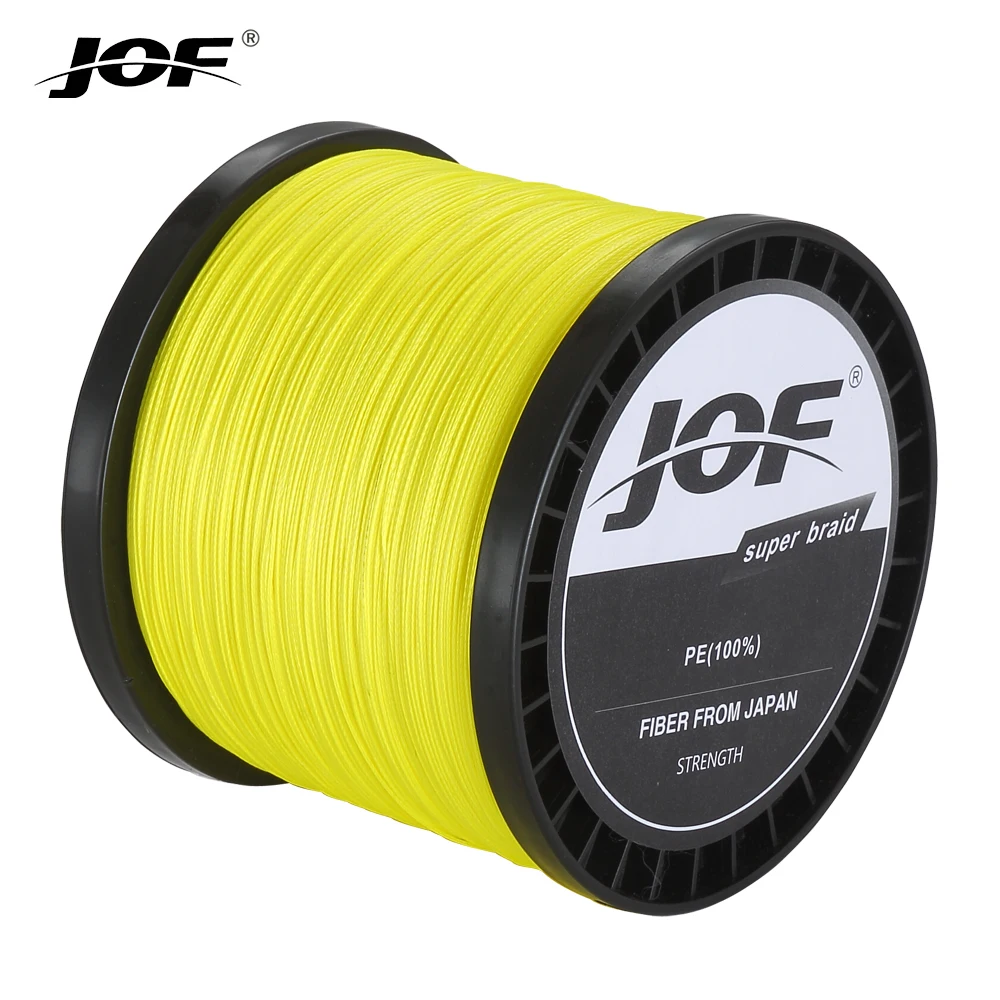 JOF Brand 2nd generation Fishing Line 1000M 4 Strands Braided Fishing Line Multifilament PE Line for ​Carp Fishing Wire For Fish