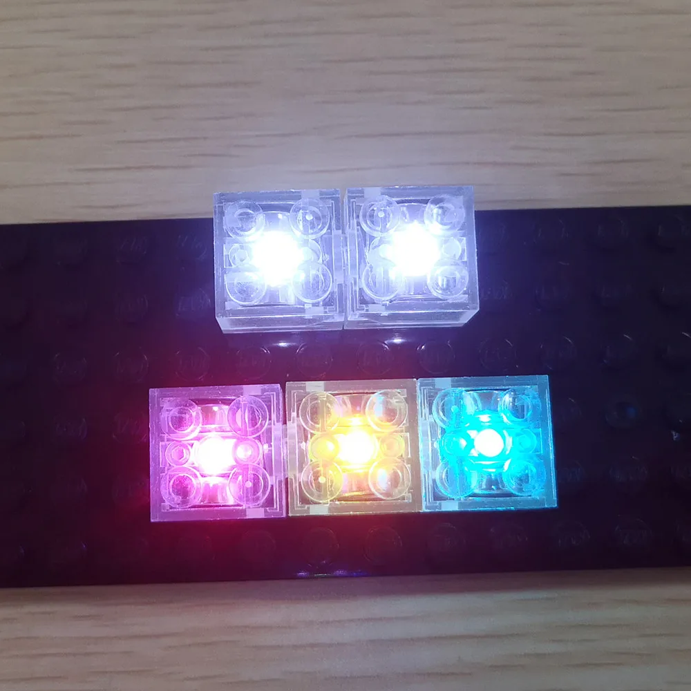 Briques d'éclairage LED 2x2 pour Lego, allumez vos blocs