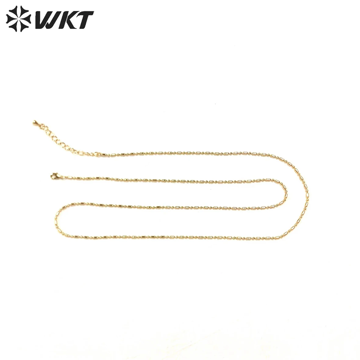 WT-BFN027 WKT Specially designed cylindrical Joining together Round ball The chain simple Necklace Women's headgear jewelry