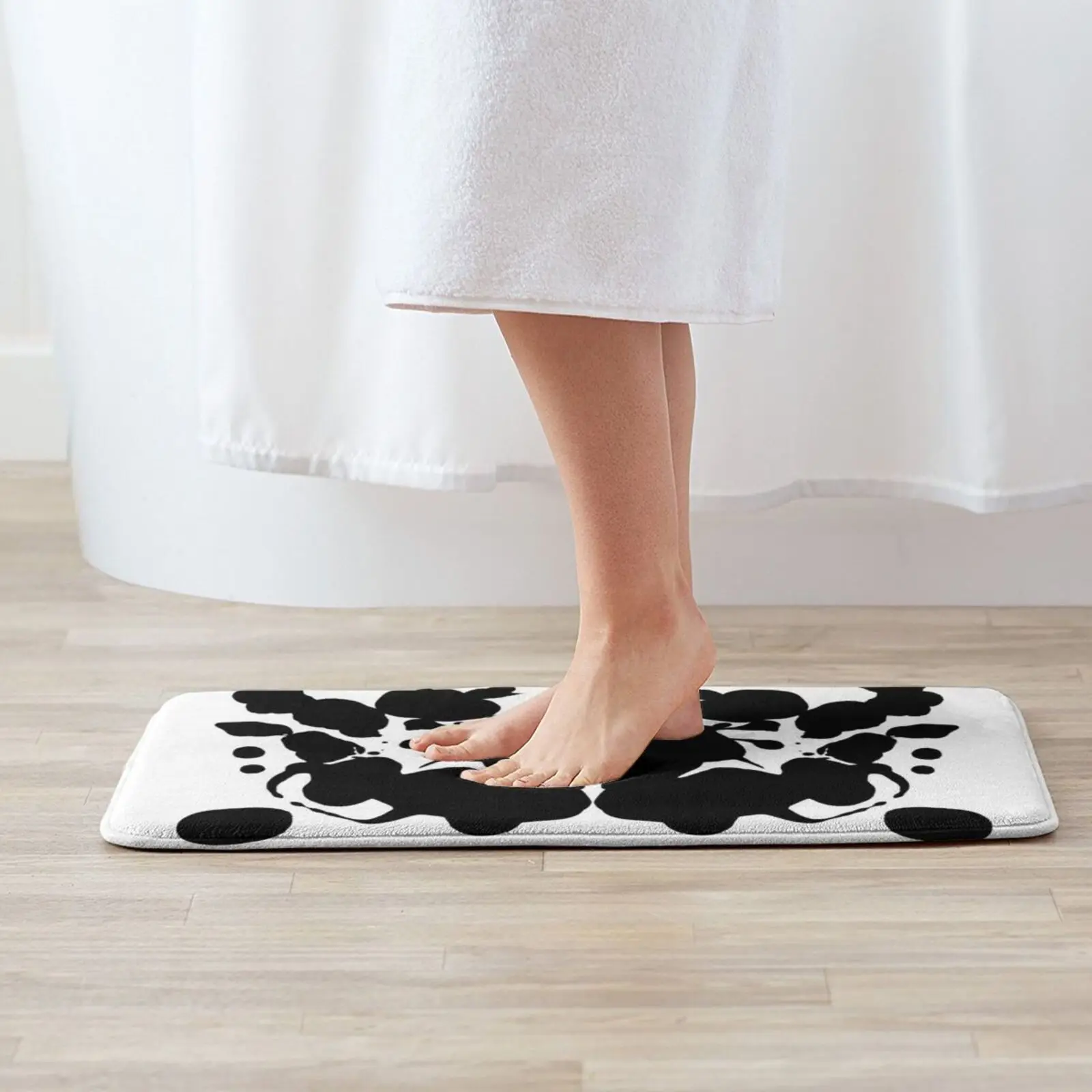 Rorschach - #11 Soft Cushion Home Carpet Door Mat Car Rug Monkeysoup Monkey Soup Ink Blots Blobs Black And White Rorschach