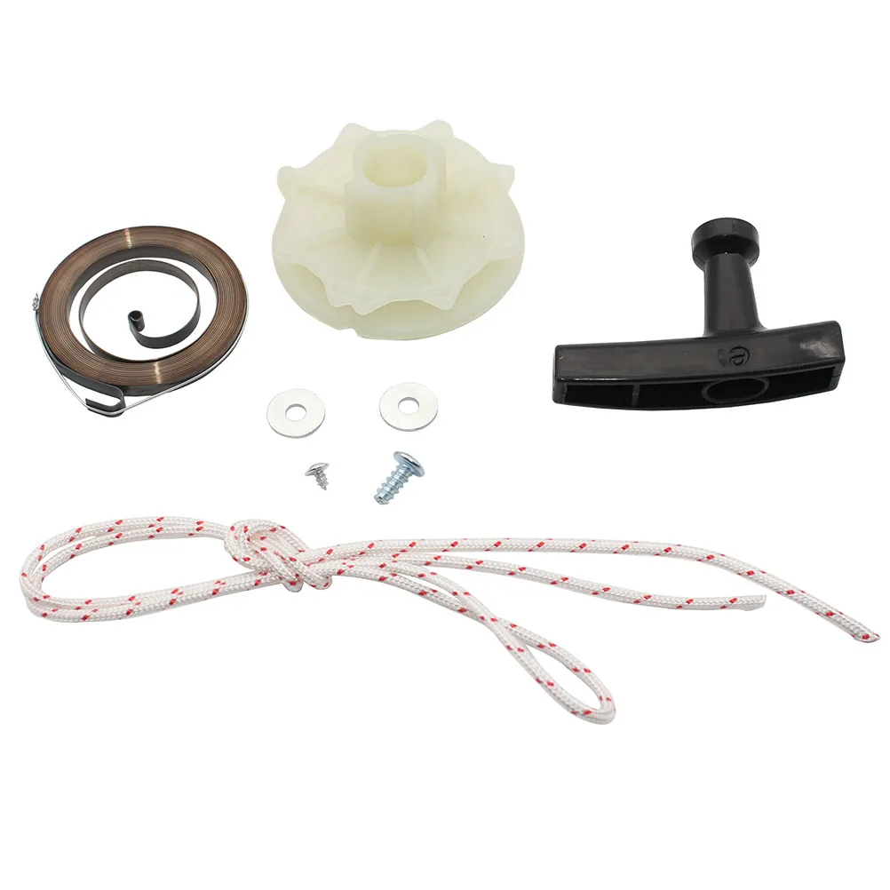 

Recoil Spring+Starter Pulley+Starter Handle+Rope Kit For Craftsman 358348221 358348211 358351141 358351042 358351480 358351040