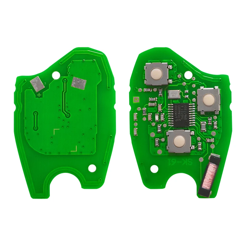 XNRKEY 3 pulsanti chiave a distanza per auto PCF7961M/4A Chip 433Mhz per Mercedes Benz Smart Fortwo Kigoauto chiave per auto con lama VA2