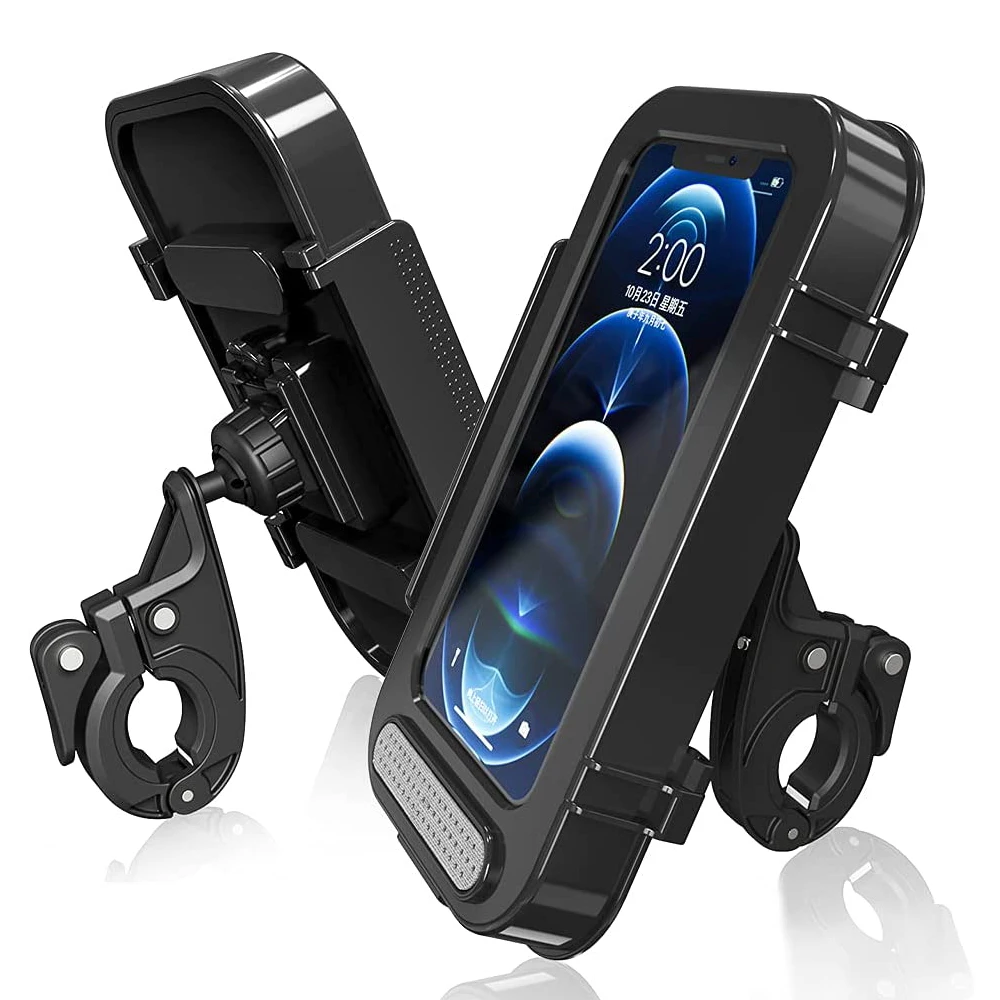 Waterproof Bike Motorcycle Phone Holder Bicycle Handlebar Cell Phone Support Mount Bracket Motorbike Scooter Phone Case Cover