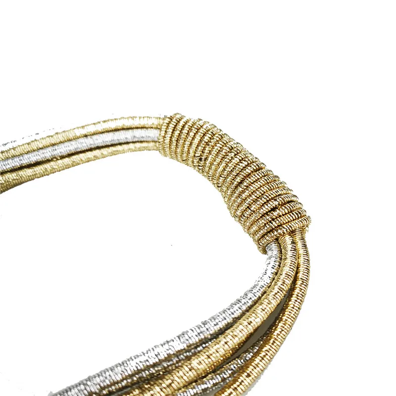 Ukebay Luxury Retro Original Designer Handmade Accessories Multi Layer Line Alloy Jewelry Women Fashion Party Necklace