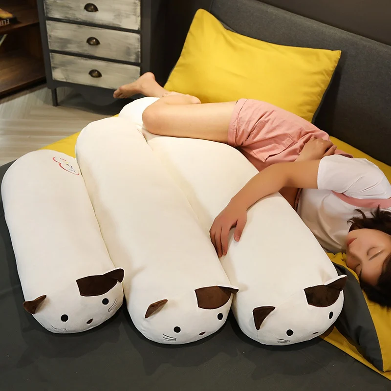 65cm-120cm Plush Penguin Dinosaur Dog Bear Cat Toy Doll Boyfriend Giant Long Pillow Big Cushion Stuffed Doll Girls Bolster Gifts