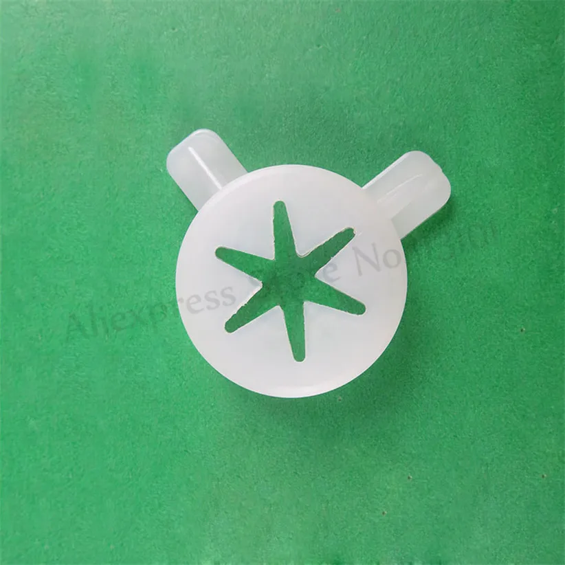 النمذجة غطاء سداسي ندفة الثلج على شكل صب غطاء قطع الغيار استبدال آيس كريم ناعم القوام آلة ملحق 29 مللي متر القطر الداخلي