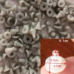 20pcs/lot Shower Head Gray Silicone Sprinkler Spout Top Spray Parts Shower Silicone Water Outflow Particles Accessories