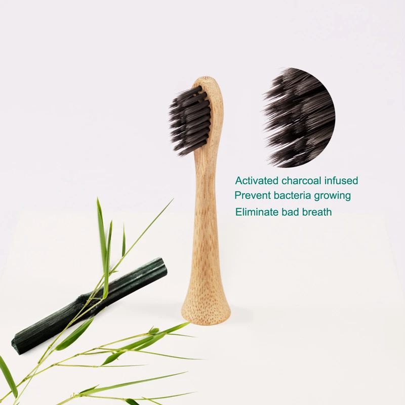 Sonic Toothbrush Heads Replaceable For Philips HX3/6/9 Series HX6530 HX6711 HX9382 100% Biodegradable Bamboo Brush Head