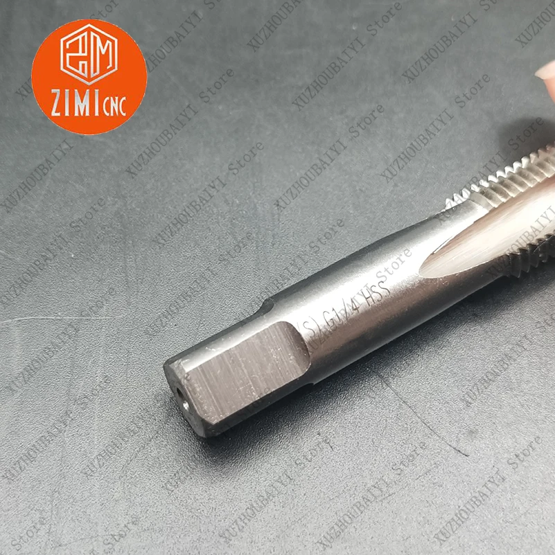 HSS 55 degree 4 blade pipe tapping G1/4-19 pipe straight pipe thread die tap plug pipe tap wire tapping tap high speed steel