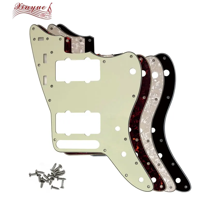 Xinyue Guitar Parts - For Mexico Jazzmaster Guitar Pickguard Scratch Plate Replacement Electric Guitar With 13 Holes Screw