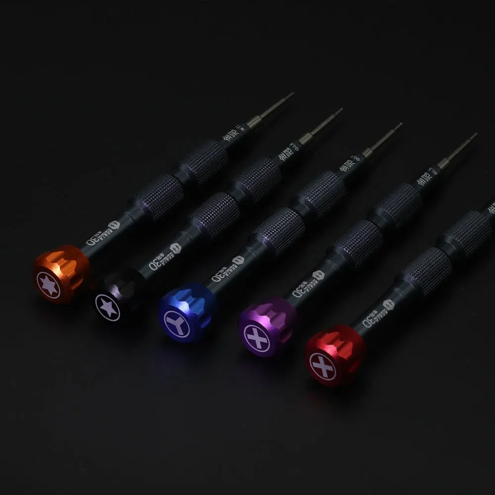 5pcs/lot  3D Alloy Batch Head Anti-Slip Screwdriver Set For Mobile Phone Apple / Android Disassembly Repair Tools