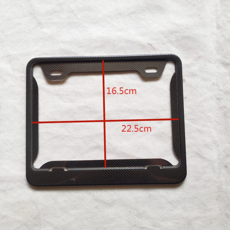 suitable for Spain moto motorcycle number license plate holder frame  motorcycles numbers plates metal Imitation carbon fiber