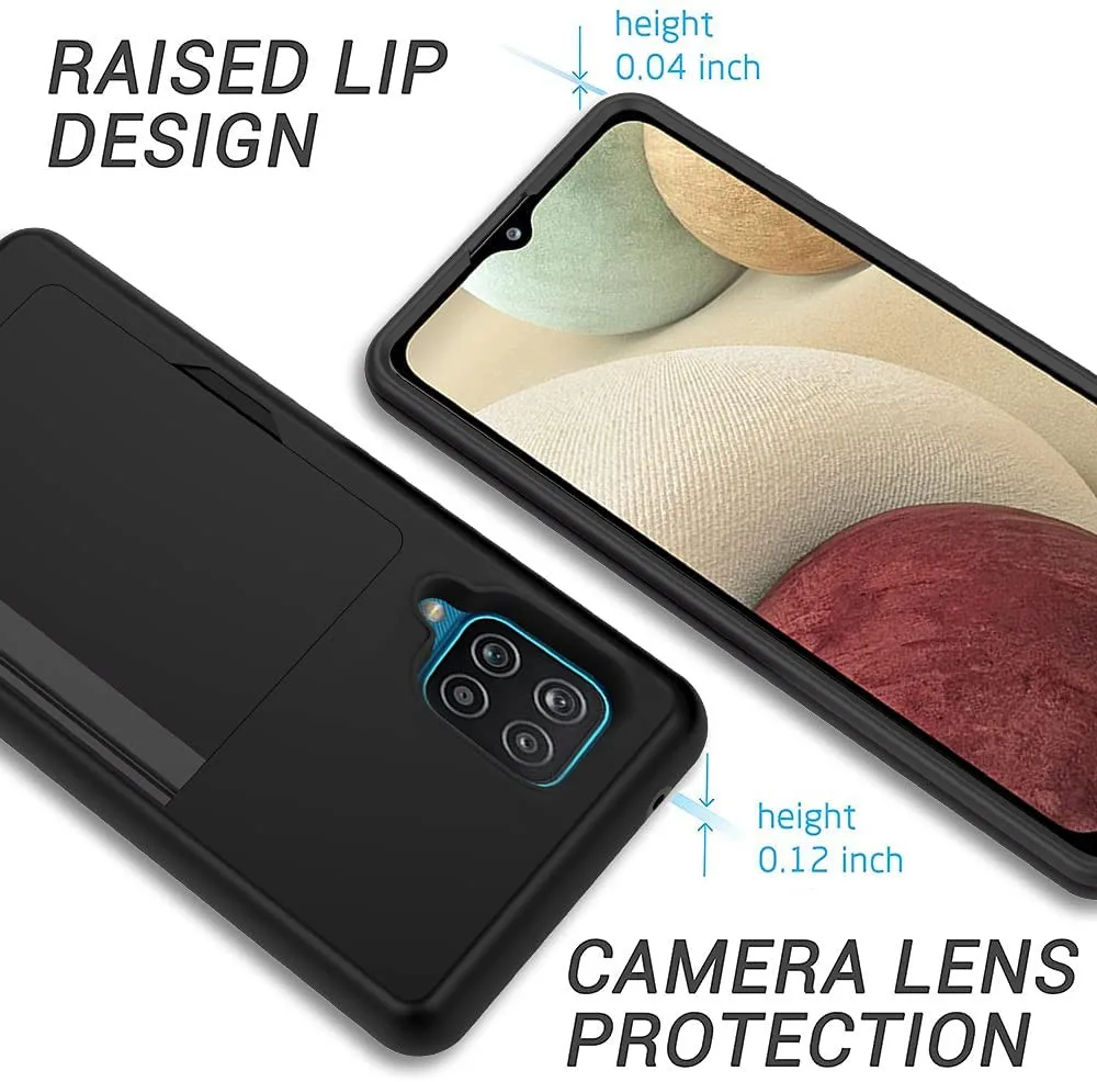 Case For Samsung A12 S21 S20 FE S22 Ultra S10 Plus Flip Door Hidden Pocket Anti-Scratch Cover For Galaxy A52 A72 5G Funda