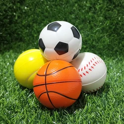 6cm espuma do plutônio bola de descompressão brinquedo das crianças espuma esponja basquete ventilação futebol futebol beisebol