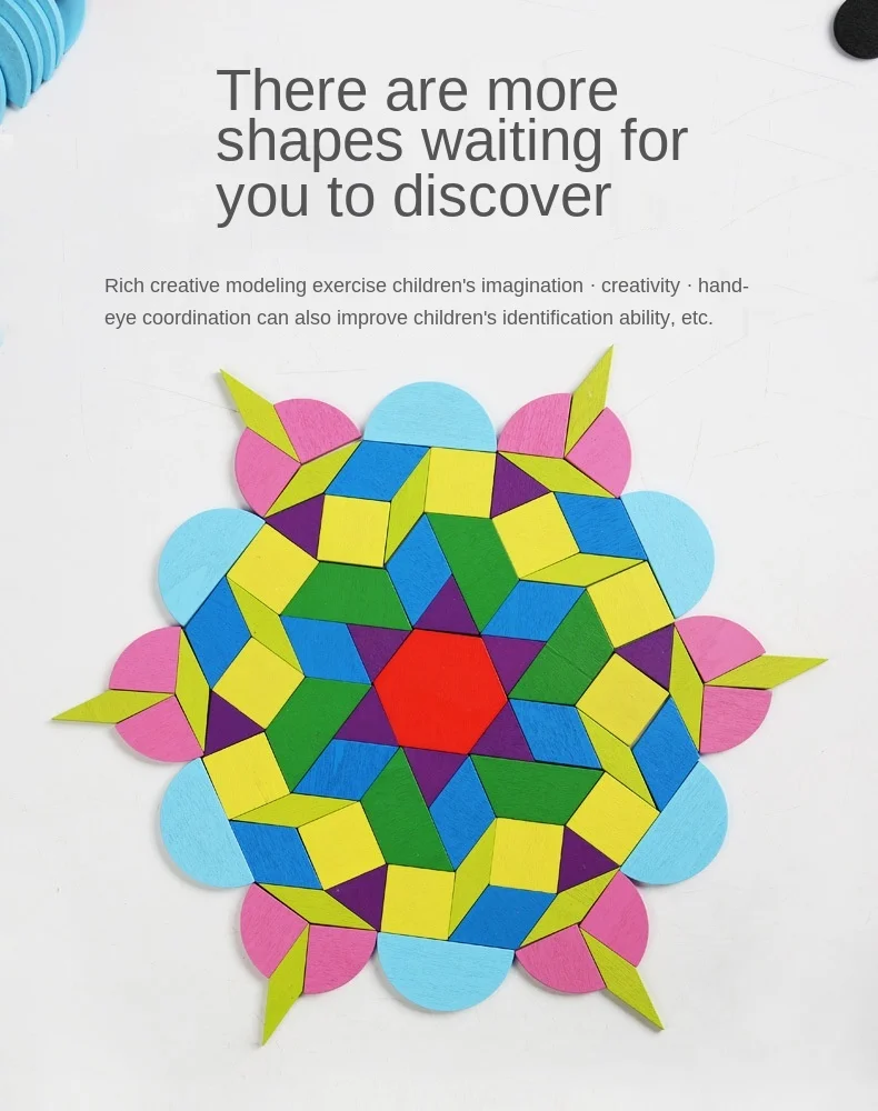 Puzzle di legno Tangram - Giocattoli di legno - Prodotti per l'infanzia CHR