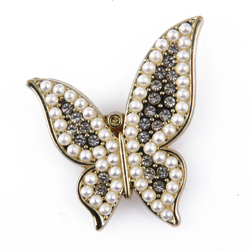 Designer Clog Shoe Charms Bling For Jewelry Making Butterfly Accessories Decoration For Women Girls Birthday Party Favors