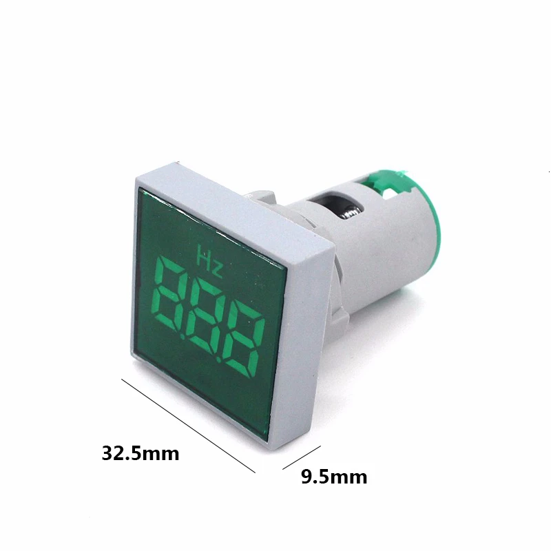 LED AC Digital Display Frequency Square Panel Hertz Meter Voltmeter Indicator Light Signal Lamp Boat Warning Lights Range 0-99Hz