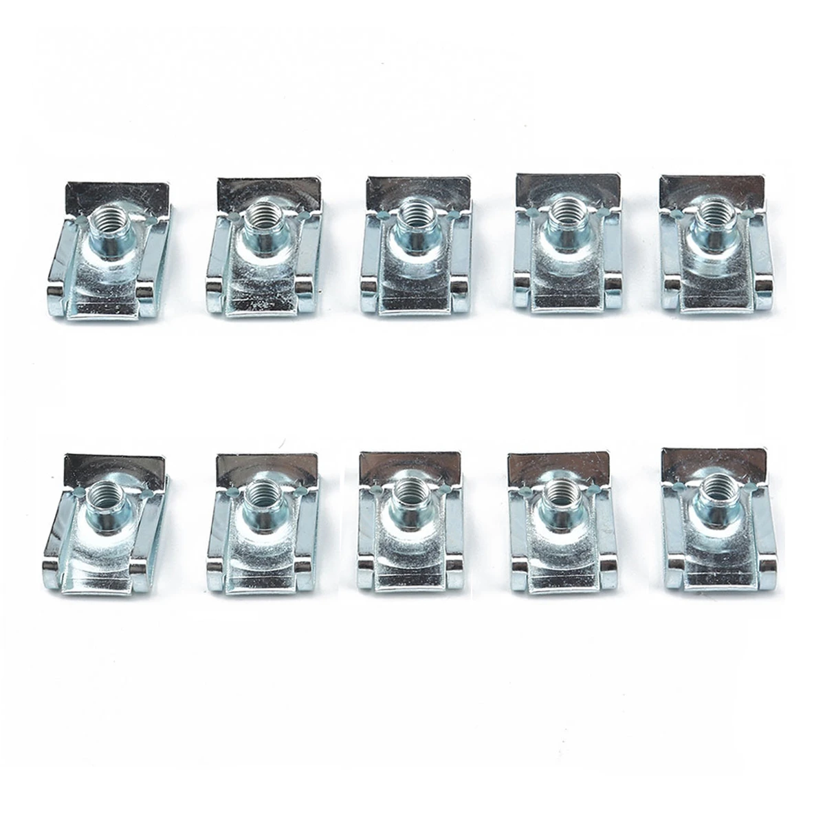 10Pcs M4/M5/M6/M8 304 stainless steel clip nut/reed U Nuts Speed Clip Fastener Assorted Kits Steel Clip Nut For Motorcycle Car