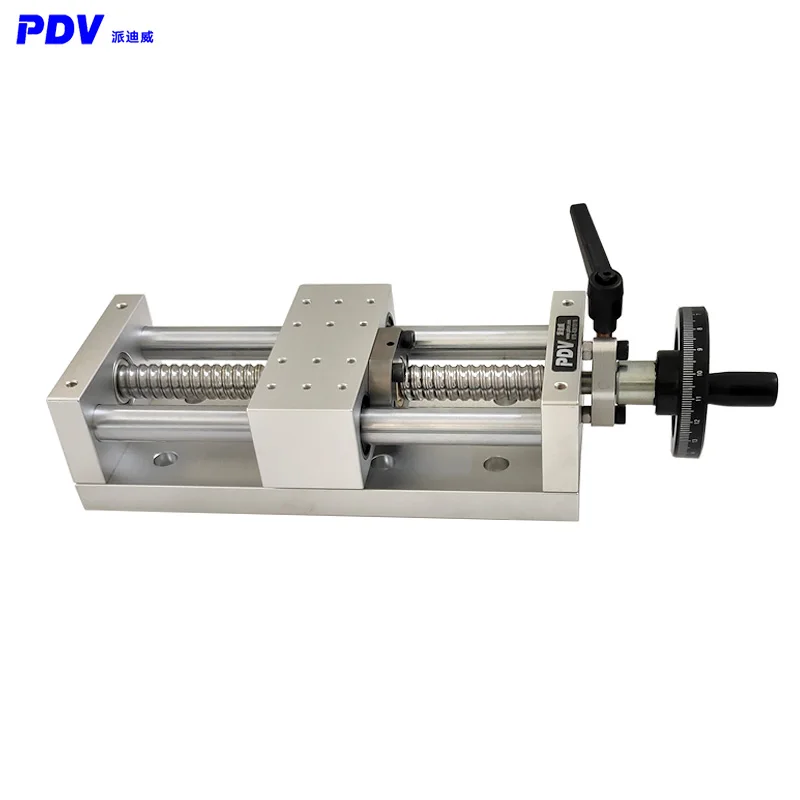 PT-LX100リニアリニアモジュールボールねじ、リニアスライドステージマニュアルプラットフォームとロック