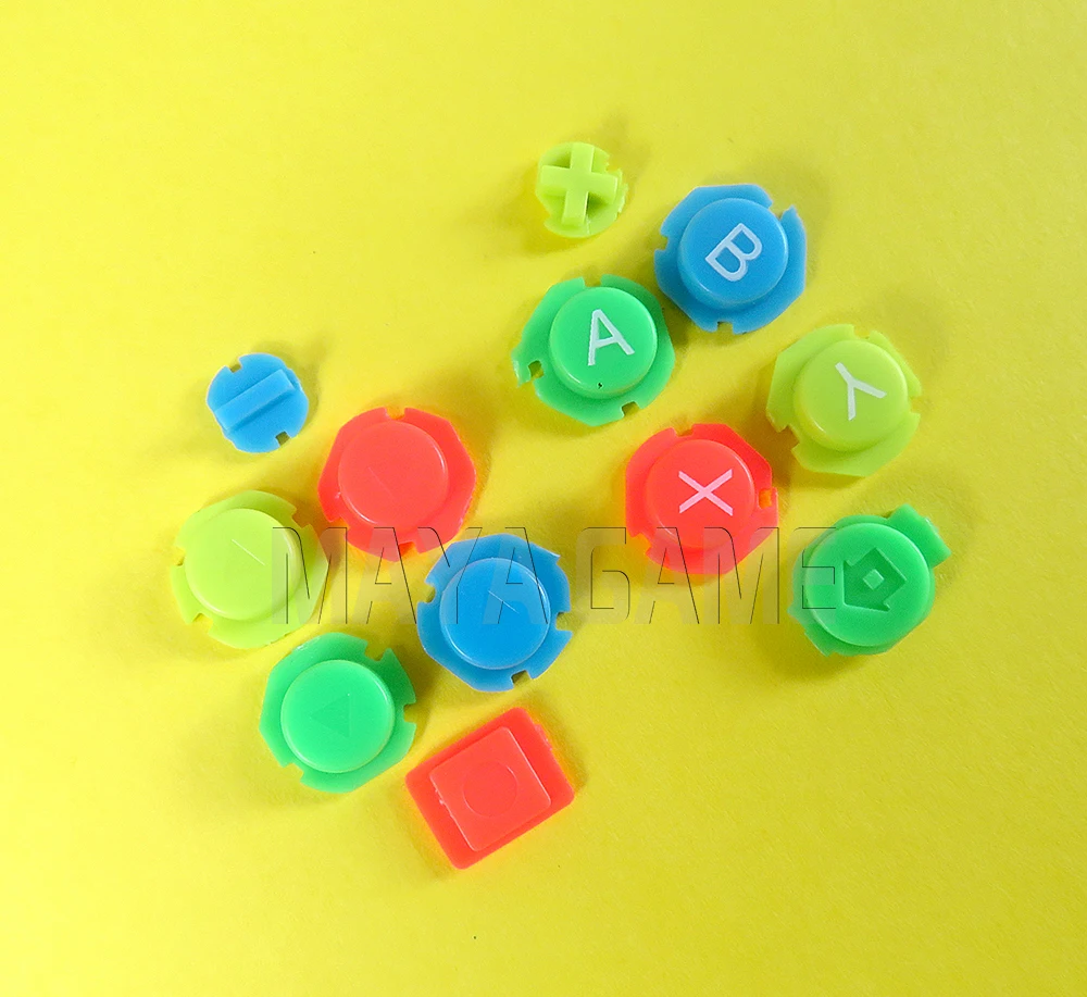 1set Für Schalter NS NX Controller für Joy-con Links Rechts Bunte ABXY Richtung Schlüssel Kunststoff Tasten Joystick