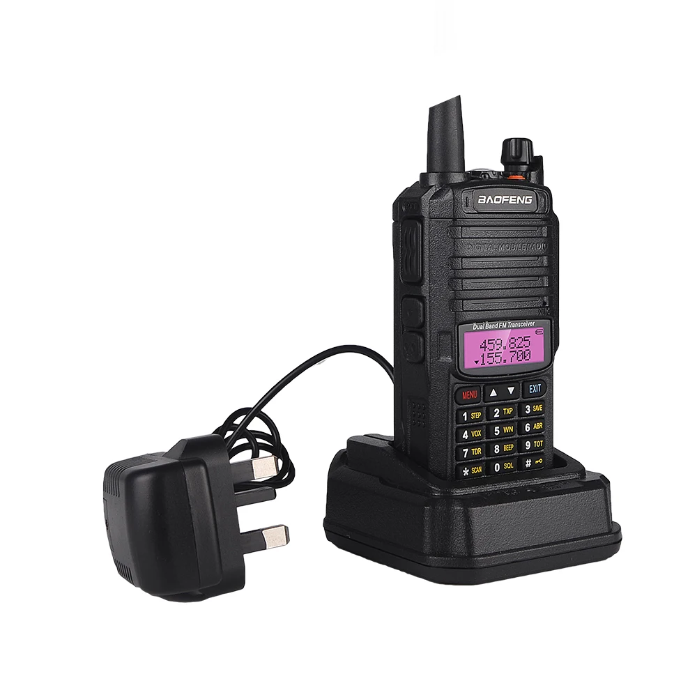 100% Original de baofeng uv9r plus radio de banda dual impermeable IP67 radios walkie talkie comunicaciones amateur marin de radio de jamón