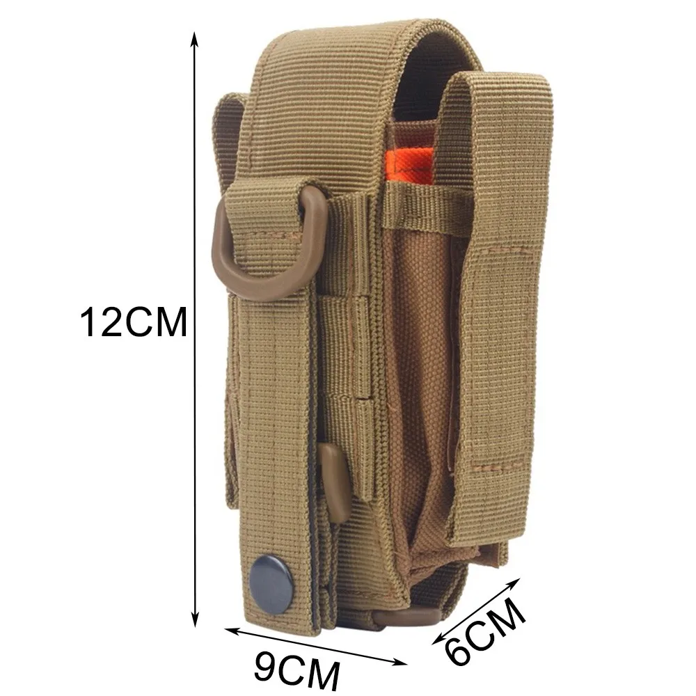 Tactical Molle Tool Pouch Organizer Multiple Pocket Holder Holster with Flap for Plier Pencil Knife Flashlight Hunting Accessory