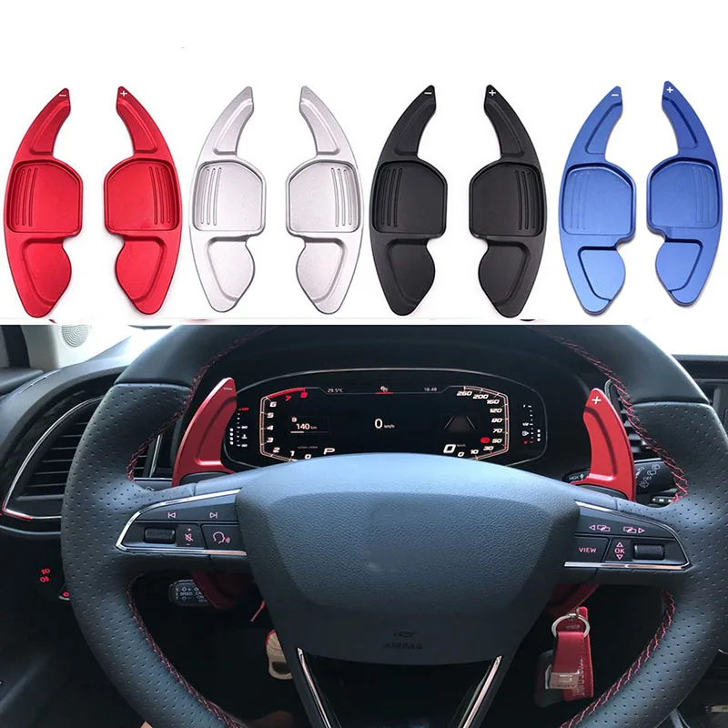 

Aluminum Steering Wheel Paddle Shifter Gear Shift Shifter Extension for Seat Leon Cupra 5F Ibiza 6F Arona Ateca Leon ST Alhambra