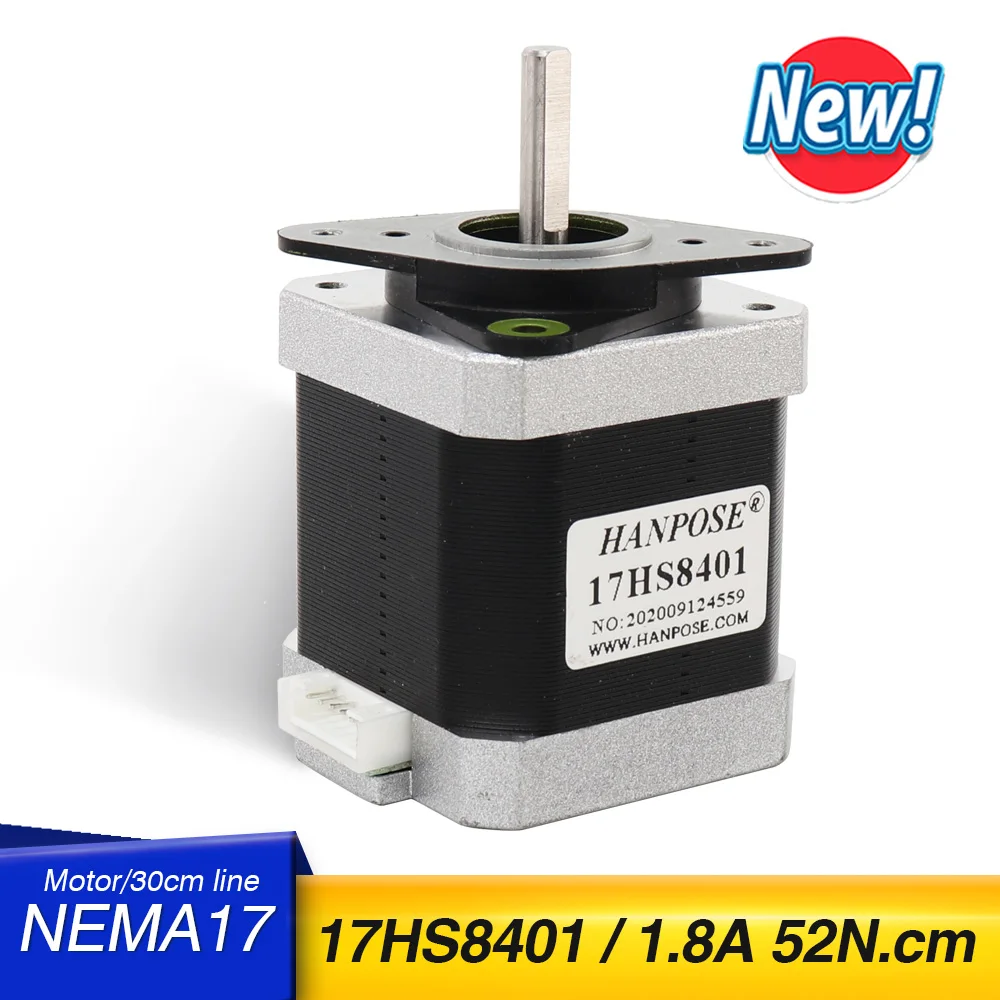 

Brake brake Stepper Motor Nema17 4-lead 48mm 52N.cm 1.8A 42 motor 17HS8401 with Shock absorber for 3D printer accessories