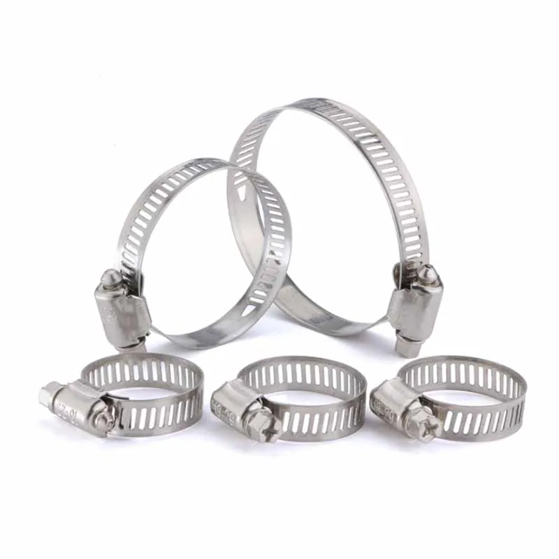 

1/2/5Pcs 90-550mm Stainless Steel 201 Worm Drive Hose Clips Irrigation Pipe Hoop Fixed Water Pipe Hose Fastener