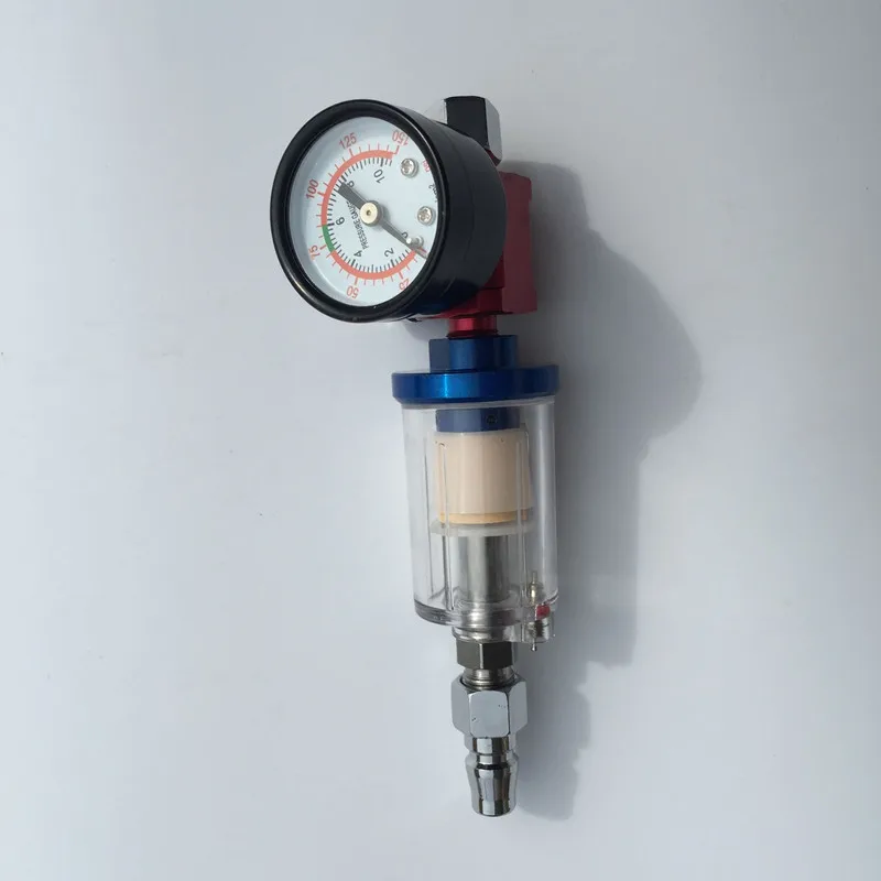 

HVLP spray gun regulator watch air pressure adjustment regulator tail pressure gauge spray gun regulator Gun pressure gauge