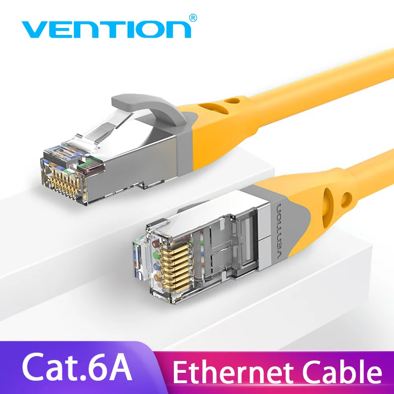 Vention Cat6A Ethernet Cable RJ45 CAT6A Lan Cable rj45 Network Ethernet Patch Cord for Computer Router Laptop Ethernet Cable 40m