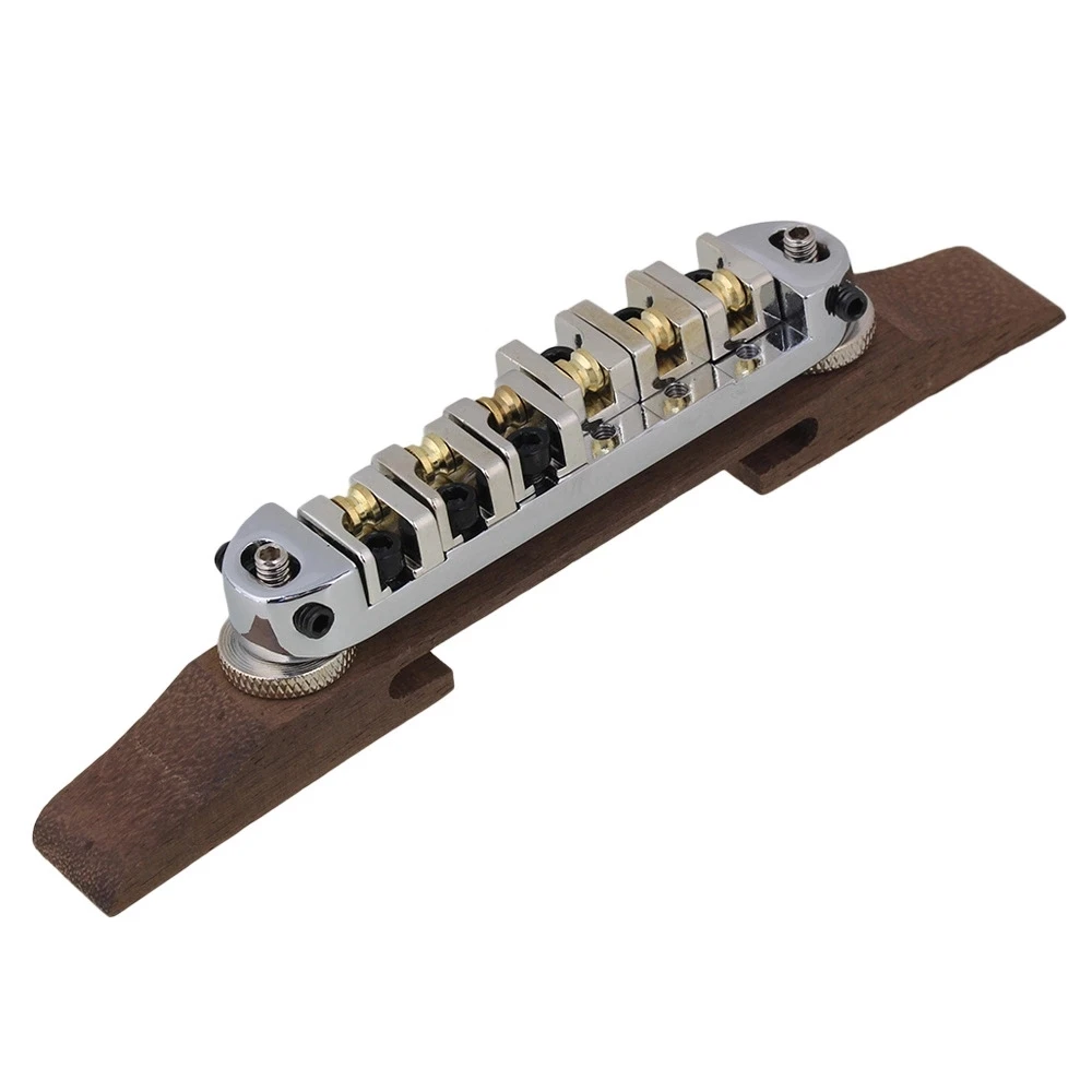 Jazz guitar ball rosewood bridge adjustable, available in black/gold/silver