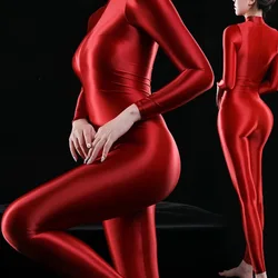 New 2021 Yoga Sets Women Gym Suit Sexy Jumpsuit Shiny Smooth One Piece Sports Clothing Workout Seamless Leggings Fitness Sets