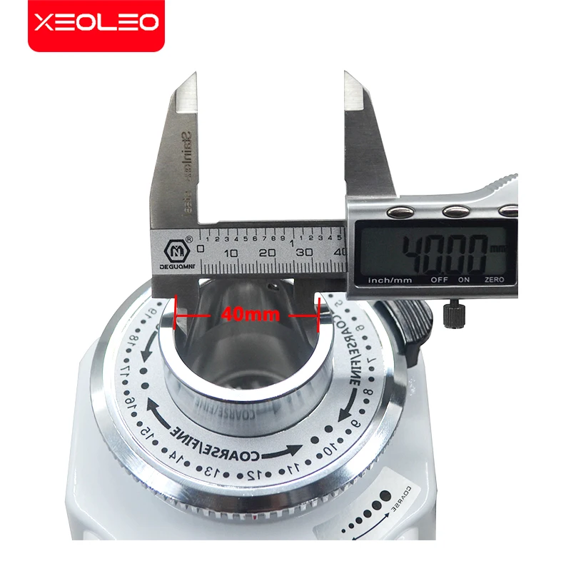 XEOLEO Electric Coffee Grinder 60mm Flat Burr Adjustment Electric Espresso Coffee Bean Grinding Touch Panel Miller Machine