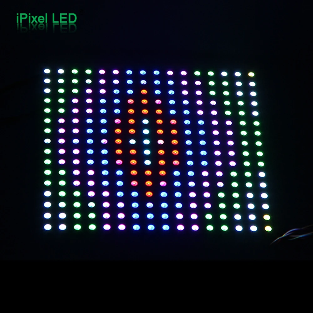 SK6812 16X16 RGB Flexible Matrix Light,Colorful LED Display Screen