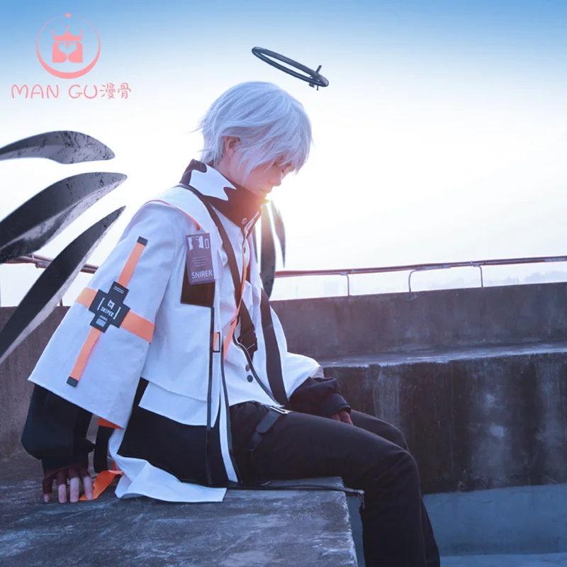 Arknights cos Executor anime man  cosplay  High-quality  jk college uniform costume full set Top + coat + pants + gloves