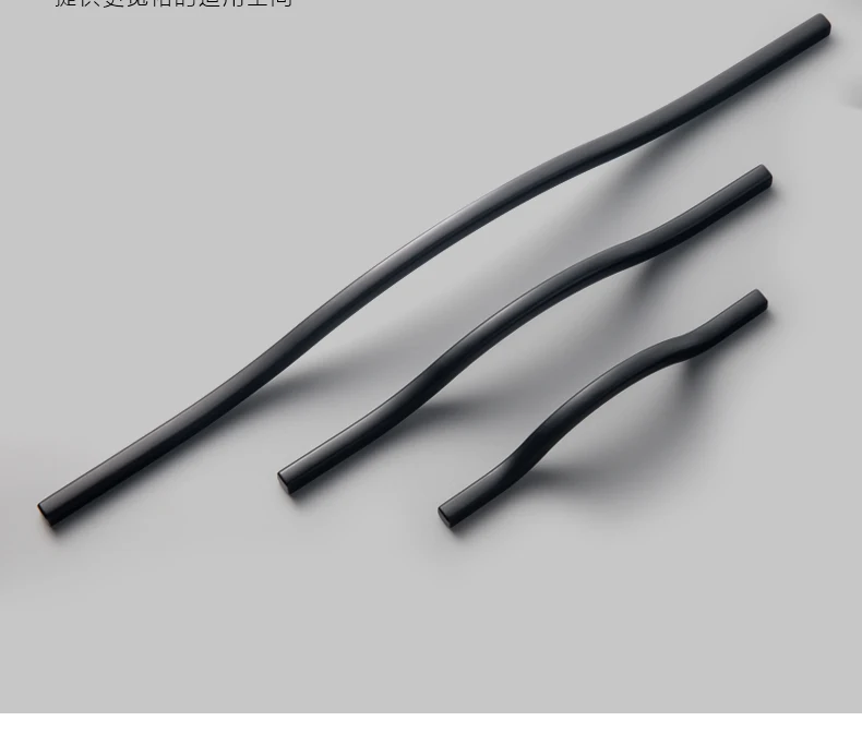 TONA Black Cabinet Handle Cabinet Pulls Drawer Handle Knobs Cupboard Handles Furniture Hardware Dresser Knobs Bathroom