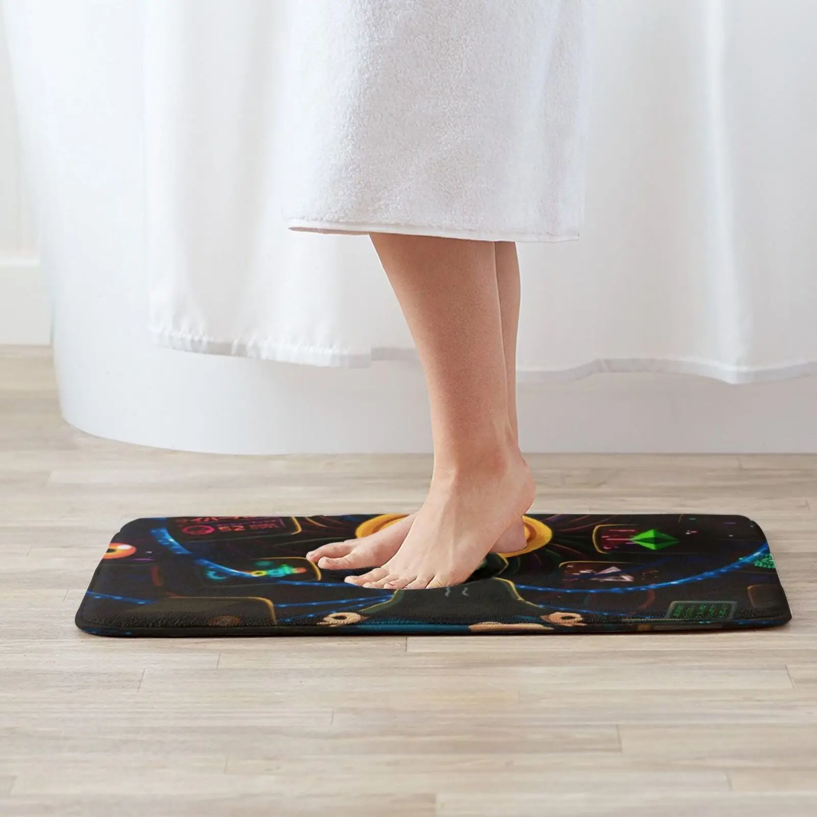 Bitcoin Anonymous Mat Rug Carpet Anti-Slip Floor Mats Bedroom Bitcoin Blockchian Cryptocurrency