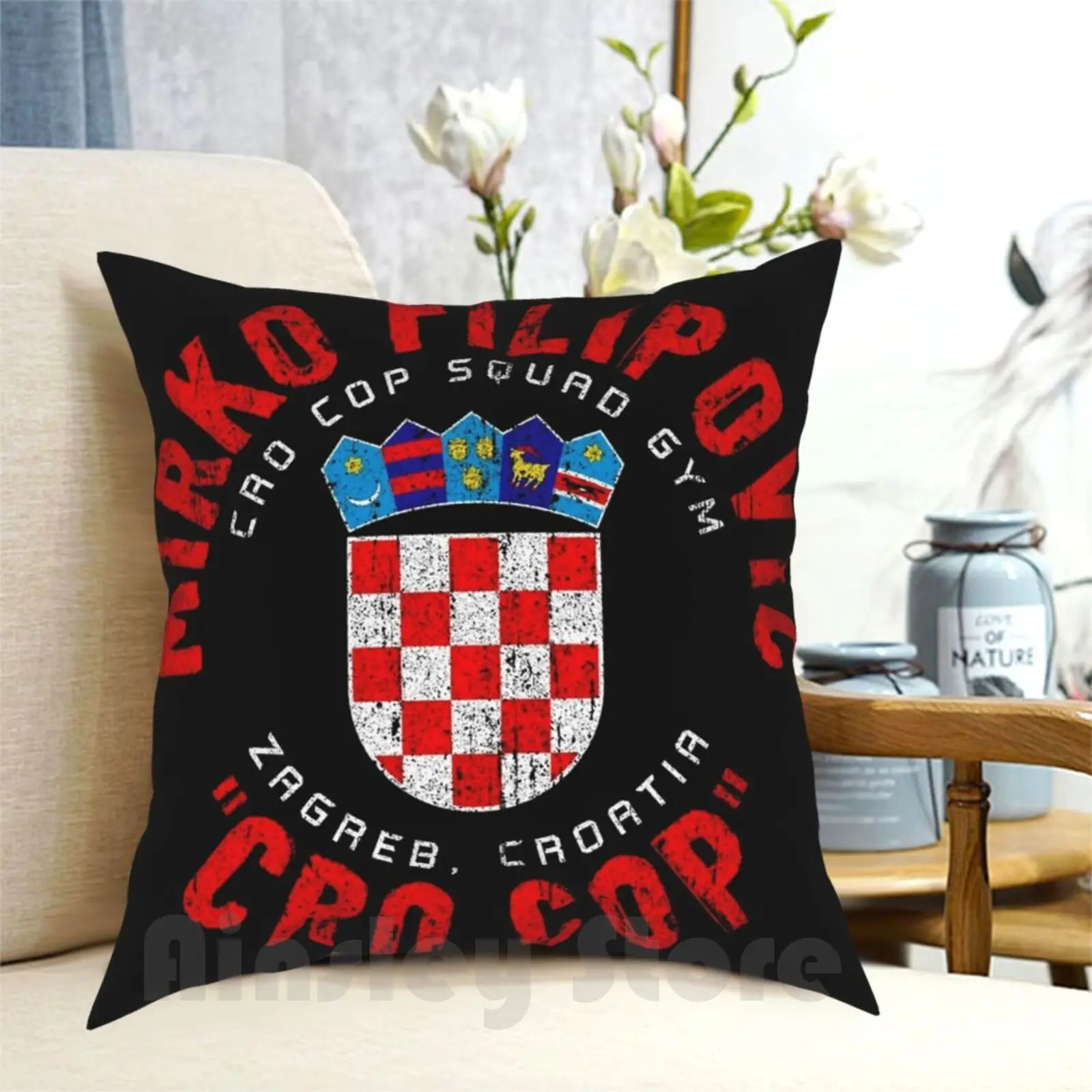 Mirko Cro Cop Filipovic Pillow Case Printed Home Soft Throw Pillow Knockout Bjj Ko Bjj Mixed Martial Arts Champ Jiu