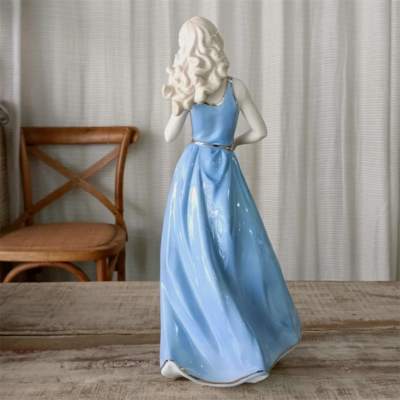 الخزف اليدوية ساكست بوسكير تمثال ، السيراميك حانة الساكسفون ، لاعب فتاة مصغرة ، زخرفة الموسيقار ، ديكور الغرفة ، هدية الحرفية #4