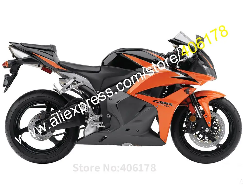 

Комплекты обтекателей из АБС-пластика CBR600RR для Honda CBR600RR F5 09-12, оранжевый, черный обтекатель мотоцикла на продажу (литье под давлением)